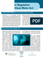 Aquaculture Regulation Under The Clean Water Act