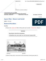 D6R-2HM-Spacer Plate - Remove and Install