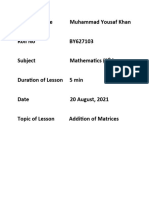 Muhammad Yousaf Khan - BY627103-Lesson Plan 1