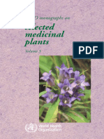 WHO Monographs On Selected Medicinal Plants3