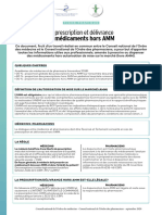 Fiche Memo Prescription Et Delivrance Hors Amm