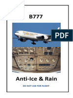 B777 Anti Ice and Rain