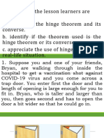 Hinge Theorem and Its Converse