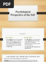 Psychological Perspective of The Self