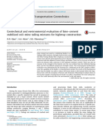 Geotechnical and Environmental Evaluation of Lime-Cement