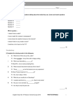 ECA2+ Tests Language Test 1B 2018