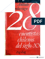 Undurraga, Antonio de (1963), 28 Cuentistas Chilenos Del Siglo XX. Santiago de Chile, Zig - Zag. Índice y Bibliografía LISTO