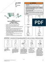 Crosby Model PL Hook Latch Kit: Warnings and Application Instructions