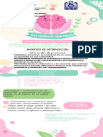 Infografía Sobre La Salud Mental Creativa Rosa y Azul