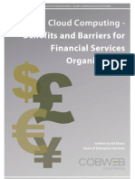 Cloud Computing For Financial Services Organisatios - Benefits and Barriers For Adoption Whitepaper