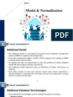 Relational Model & Normalization