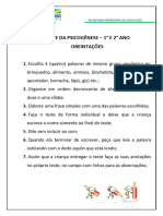 TESTE DA PSICOGÊNESE - 1º e 2°