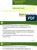 Measurement Scales