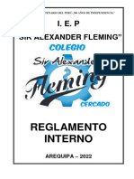 Reglamento Interno 2022 IE SIR Alexander Fleming Arequipa 