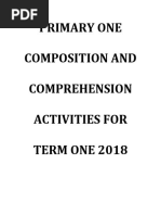 P.1 Composition and Comprehension P1 2018