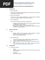 Lesson Plan-Math-Bulan, Shenna