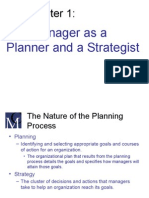 The Manager As A Planner and A Strategist