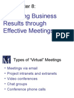 Achieving Business Results Through Effective Meetings