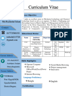 Curriculum Vitae: MD - Rashedul Islam