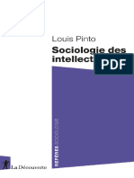 Sociologie Des Intellectuels - Louis PINTO