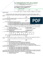 Prefinal Exam in Stat