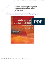 Advanced Assessment Interpreting Findings and Formulating Differential Diagnoses 3rd Edition Goolsby Grubbs Test Bank