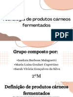 Tecnologia de Produtos Cárneos Fermentados