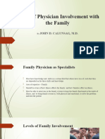 Levels of Physician - Family Involvement Report