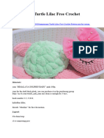 Amigurumi Turtle Lilac Free Crochet Pattern