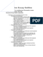 Persuasive Essay Outline