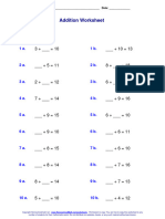 Maths Addition