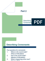 Describing Consonants