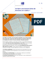 Comment Faire Des Fiches de Révision en Maths - MyOxford