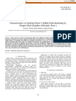 Characteristics of Jackfruit Straw's Edible Film Enriching by Gingers Red (Zingiber Officinale, Rosc.)