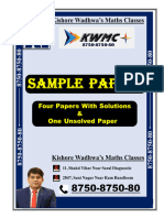 Class XI Sample Paper