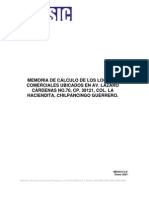 Memoria de Cálculo Locales Chilpancingo