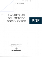 Durkheim, Las Reglas Del Método Sociológico