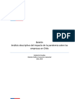 Boletin Analisis Descriptivo Del Impacto de La Pandemia Sobre Las Empresas en Chile 1