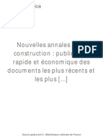 Nouvelle - Annales - de - La - Construction - H.Fontaine - Stabilité Des Planchers Voutes en Brique - 1865