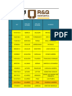 Planilla H.H Capacitacion 2019