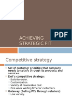 Achieving Strategic Fit