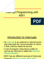 Interrupt Programming With 8051