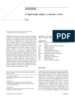 Regional Anesthesia For Laparoscopic Surgery