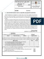 Examen Regional 3college Casablanca Settat FR 2014