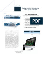 Digital STXe 60 500 Exciter Transmitter Brochure V1.2