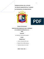 Informe Final de Proyecto de Investigacion de Mercados