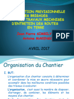 Organisation Previsionnelle Des Brigades