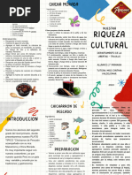 Folleto Tríptico Academia de Clases de Repaso Colorido Recortes de Papel Rojo y Azul