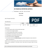 2022 BCTA July 2021 EOS Exam - Financial Reporting