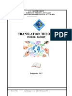 TCDAN NVS 2022 Theory of Translation (Course)